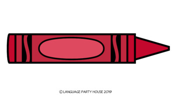 Coloring Clip Art (Pencil, Pen, Crayon, and Marker) by Language