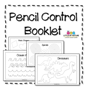 Preview of Pencil Control Activity Booklet, Preschool Tracing Practice