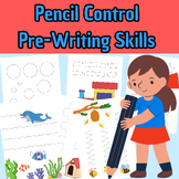 Pencil Control,Pre-Writing Fine motor Skills patterns worksheet