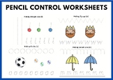 Pencil Control Tracing Worksheets