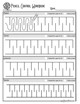 pencil control workbook by preschool mom teachers pay teachers