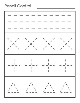 pencil control worksheets by abby glazier teachers pay teachers