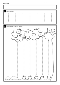 pencil control worksheets straight lines by lavinia pop tpt