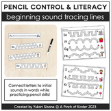Pencil Control x Literacy: Beginning Sound Tracing Lines