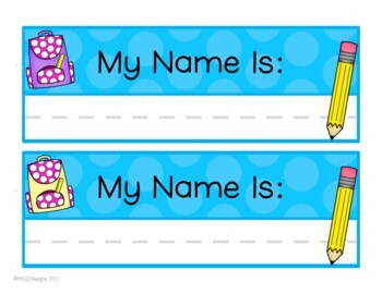 Pencil Editable Name Plates by MCA Designs | Teachers Pay Teachers