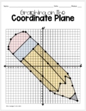 Pencil Emoji- Graphing on the Coordinate Plane Mystery Picture