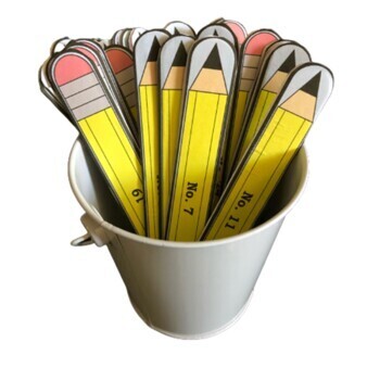 Pencil Equity Sticks Jumbo Craft Stick Size by Little Lightbulb