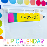 Pencil Flip Calendar with Abbreviated Date