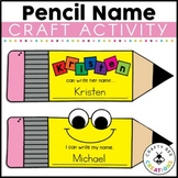 Pencil Name Craft | Back to School Craftivity | Letter Rec