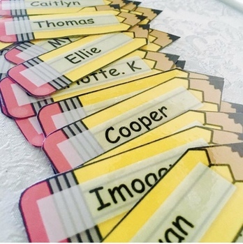 pencil name tags free pencil labels by miss jacobs little learners