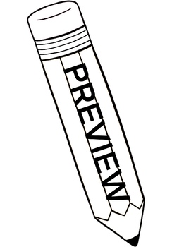 pencil clipart black and white horizontal