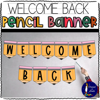 Pencil Pennant Banner by Dressed in Sheets by Soumara | TpT