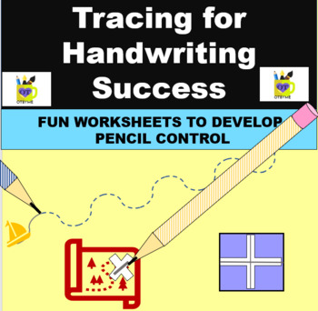 Preview of Pencil Prewriting Drills (Tracing for Handwriting Success)- Distance Learning