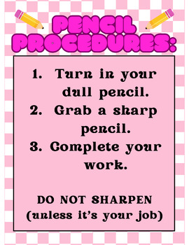 Preview of Pencil Procedures