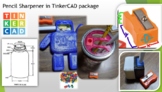 Pencil Sharpener in TinkerCAD package  (.stl, .PDF, .docx, .jpeg)