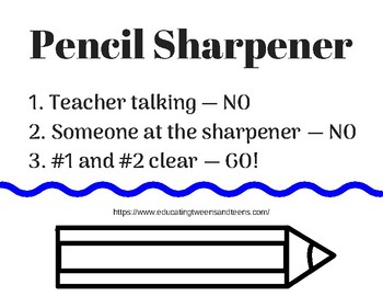 sharpening procedure pencil subject