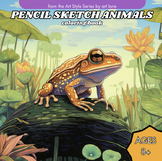 Pencil Sketch Style Animals Coloring Page Printables