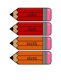 Pencil Sort: Short and Long Vowels