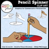 Pencil Spinner Clip Art