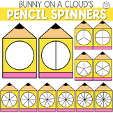 Pencil Spinners Clipart by Bunny On A Cloud