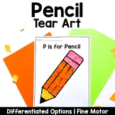 Pencil Tear Art Craft | Back to School