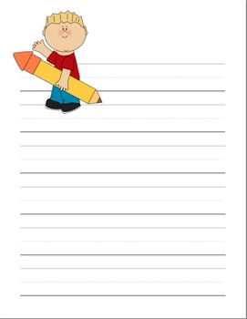 Pencil Themed Writing Paper by Denise Clinkingbeard | TpT