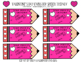 Pencil Valentine's Day Cards for Speech