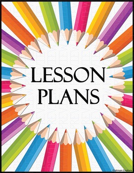 Pencils Lesson Plans Book Cover by Johnson Creations | TpT