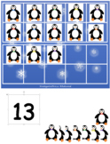 Penguin 10 Frame, Online, Virtual learning and printable, 