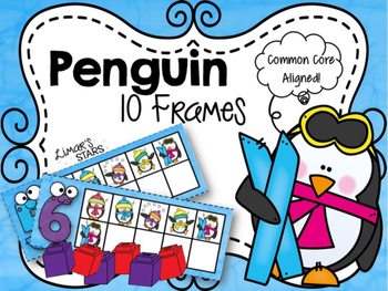 Preview of Penguin 10 Frames {WINTER}
