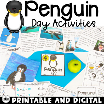 Preview of Penguin Activities - Print & Digital Themed Lesson Plans
