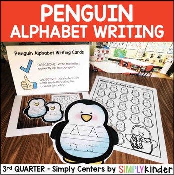 Penguin Alphabet Writing Center For Kindergarten And Preschool By 
