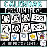 Penguin Calendar Numbers and Pieces for January February