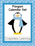 Penguin Calendar Set  - Calendar Numbers - Month Headers