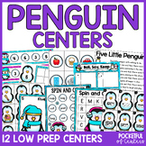 Penguin Centers Kindergarten Math and Literacy Activities