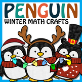 Penguin Christmas Math Crafts | Winter Bulletin Board | Ne
