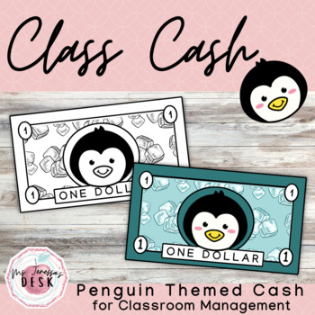 Preview of Penguin Class Cash: Themed Money for Classroom Economy