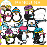 Winter Penguin Activities Clip Art