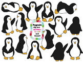 Penguin Clip Art:  28 PNG's