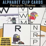 Alphabet Practice Clip Cards | Penguin Theme