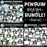 Penguin Clipart MEGA Bundle {penguin clipart}