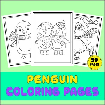 Penguin Coloring Page - Penguin For Coloring (Toddlers & Kids) | TPT