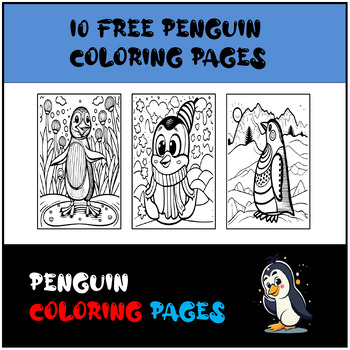 Penguin Coloring Pages by singo | TPT