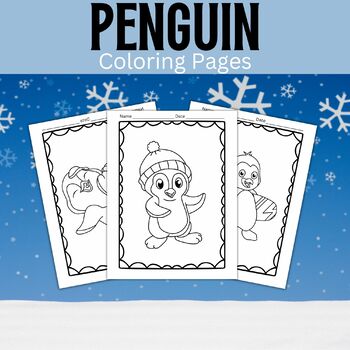 Penguin Coloring Pages | Martin Luther King, Jr. Day | January Morning Work
