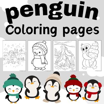 Penguin Coloring Pages Fun Winter Animals Activities Winter Coloring Sheets