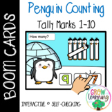 Winter Penguin Counting Tally Marks BOOM Cards™️ Digital D