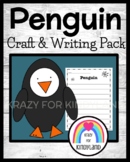 Penguin Craft and Writing Prompt for Polar Animal Research