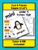 Penguin - Cut & Paste Craft - Mini Craftivity for Pre-K & 