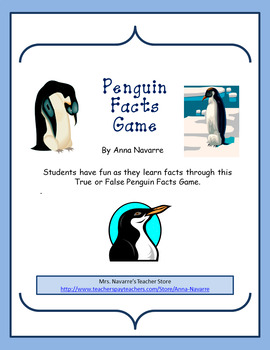 Preview of Penguin Facts Game