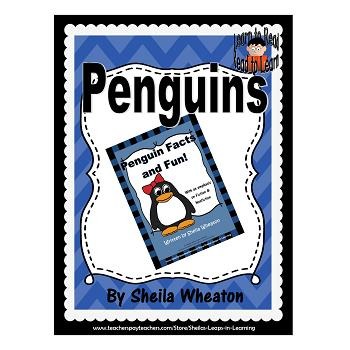 Preview of Penguin Facts and Fun: A READ TO LEARN Book About Penguins